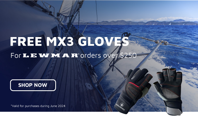 Get Mx3 Gloves For Orders Over $250 In Lewmar