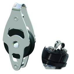 Antal Mini Block 34x6 Series - Single Shackle w/ Becket and Cleat