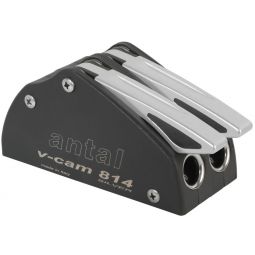 Antal V-CAM 814 Series Rope Clutch Double (8 to 10 mm Lines) - Silver