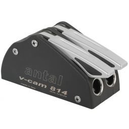 Antal V-CAM 814 Series Rope Clutch Double (10 to 12 mm Lines) - Silver