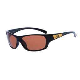 Barz Optics Sunglasses - Bali AC Pol  - Gloss Black Frame / Copper Lense