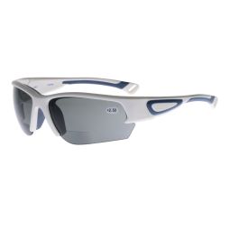Barz Optics Sunglasses - Cabo PO Pol Reader - Matt White Frame / Grey Lense