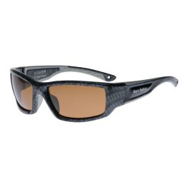 Barz Optics Sunglasses - Floater AC Pol  - Gloss Carbon Frame / Amber Lense