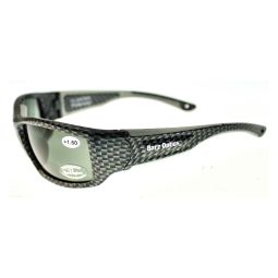 Barz Optics Sunglasses - Floater PO Pol Reader - Gloss Carbon Frame / Grey Lense