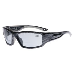Barz Optics Sunglasses - Floater PO Pol Reader PC - Gloss Carbon Frame / Grey Lense