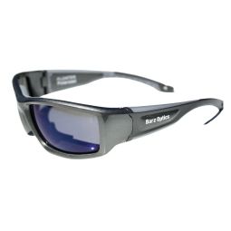 Barz Optics Sunglasses - Floater AC Pol  - Gloss Grey Frame / Blue Mirror Lense