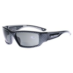 Barz Optics Sunglasses Floater PO Pol Reader - Matt Black Frame / Grey Lense