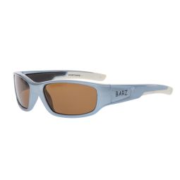 Barz Optics Sunglasses The Grom Kids AC Pol  - Gloss Blue Frame / Amber Lense