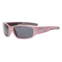 Barz Optics Sunglasses The Grom Kids AC Pol  - Gloss Pink Frame / Grey Lense