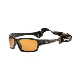 Barz Optics Sunglasses Kiama Goggle AC Pol  - Matt Black Frame / Amber Lense