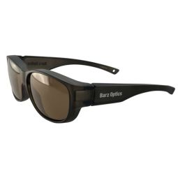 Barz Optics Sunglasses Laguna 1100 AC Pol  - Matt Black Frame / Amber Lense