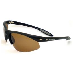 Barz Optics Sunglasses Maui AC Pol  - Matt Black Frame / Amber Lense
