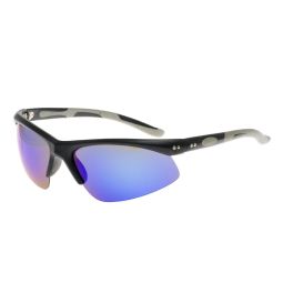Barz Optics Sunglasses Maui AC Pol  - Matt Black Frame / Blue Mirror Lense