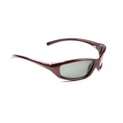 Barz Optics Sunglasses Nemo AC Pol  - Gloss Red Frame / Grey Lense