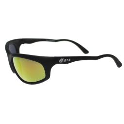 Barz Optics Sunglasses Nias AC Pol  - Matt Black Frame / Gold Mirror Lense