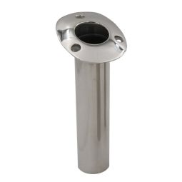 C.E. Smith 70 Series Standard Flush Mount Rod Holder - 15 Degree - Stainless Steel - Cast Bottom - B