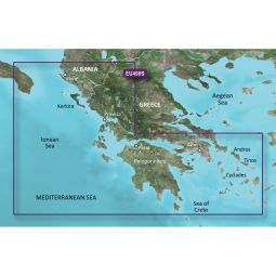 Garmin BlueChart g2 Vision HD - VEU490S - Greece West Coast & Athens - microSD /SD