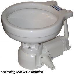 Raritan Sea Era Marine Size Electric Toilet - Integral Pump - Straight & 90° Discharge - 12V