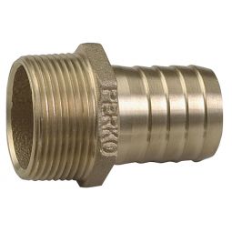 Perko 1-1/2 Pipe To Hose Adapter Straight Bronze