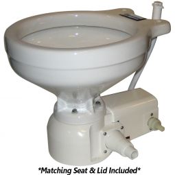 Raritan Sea Era Marine Size Toilet - Press - Fresh Water - 0° & 90° Discharge - Smart Switch