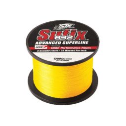 Sufix 832® Advanced Superline® Braid - 15lb - Hi-Vis Yellow - 1200 yds