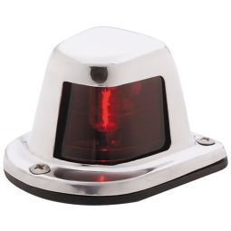 Attwood Side Lights - Horizontal Mount 112.5° 1nm Red (Stainless Steel)