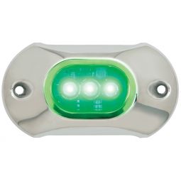 Attwood Light Armor Underwater LED Light - 3 LEDs  - Green