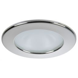 Quick Kai XP Downlight LED - 6W, IP66, Screw Mounted - Round Stainless Bezel, Round Daylight Light