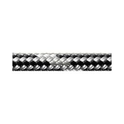 Robline Pre-Cut Rope - Admiral 5000 - 10 mm (3/8 in) Dyneema SK78 Double Braid - 28 ft - Grey / Blac