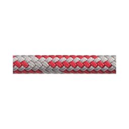 Robline Pre-Cut Rope - Admiral 5000 - 8 mm (5/16 in) Dyneema SK78 Double Braid - 41 ft - Grey / Red