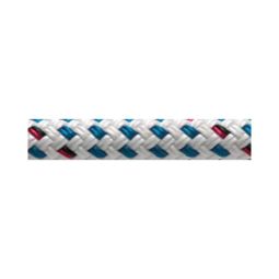 New England Ropes - Pre-Cut Rope - Endura Braid - 8 mm (5/16 in) Racing - 15 ft - White / Blue