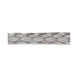 Premium Ropes - Pre-Cut Rope - S Core - 12 mm (1/2 in) Stirotex Single Braid - 60 ft - Silver