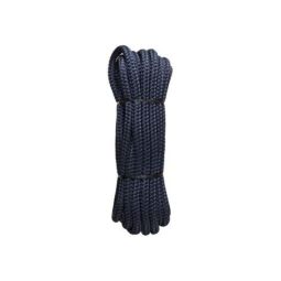 Premium Ropes - Pre-Made Dock Line - 1/2 in (12 mm) Polyester Double Braid - 39 ft - Navy Blue