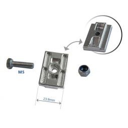 Facnor Track Fixation Kit (23mm Slug - 5x18mm Screw - Nut)
