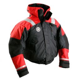 First Watch AB-1100 Flotation Bomber Jacket - Red/Black