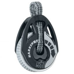 Harken Block - Carbo Power3 T2 Ratchamatic 57mm Single - 2x Grip (Silver)