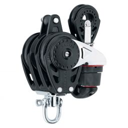 Harken Block - Carbo Ratchamatic 57mm Triple - w/ 40mm Carbo / 150 Cam-Matic / Becket