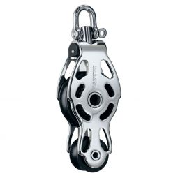 Harken Block - Cruising ESP Stainless Steel 75mm Single - Fiddle - Swivel