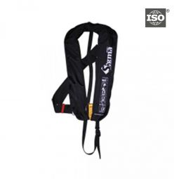 Lalizas Inflatable Lifejackets - Sigma 170N ISO w/ D-Ring & Crotch Strap - Adult (Auto) - Black