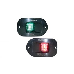 Lalizas Side Lights - FOS 12 Flush Mounted 112.5° 1nm Kit, LED (Black Housing)