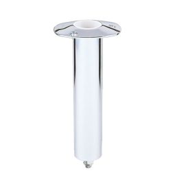 Lee's 0° Stainless Steel Swivel Base Flush Mount Rod Holder - Extra Long Tube 2.25