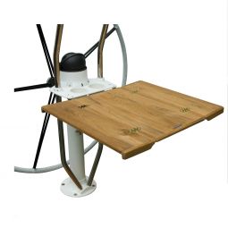 Lewmar Table Solid Teak Table (inc. Leafs) for Integra Pedestal