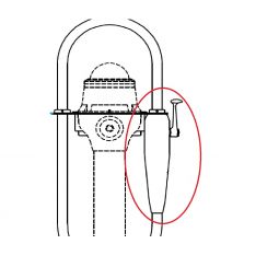 Lewmar Control Mechanism Kit Cranked Handle and Fascia Plate