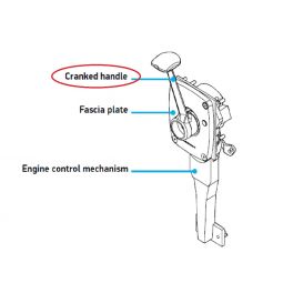 Lewmar Pedestal Engine Control Mechanism - Cranked Handle Only (SS)