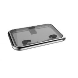 Lewmar Low Profile Hatch Size 41 - 9 11/16 x 19 5/16 in. Flange Base (Grey/Silver)