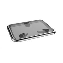 Lewmar Low Profile Hatch Size 60 - 22 11/16 x 22 11/16 in. Flange Base and Vent (Grey/Silver)