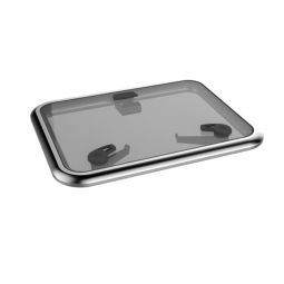 Lewmar Low Profile Hatch Size 60 - 22 11/16 x 22 11/16 in. Flange Base (Grey/Silver)