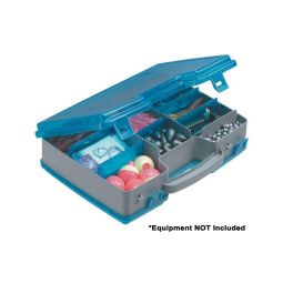 Plano Double-Sided Adjustable Tackle Organizer Large - Silver/Blue