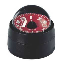 Plastimo Mini-B Olympic Compass Black - Red Flat Card, Binnacle Mount
