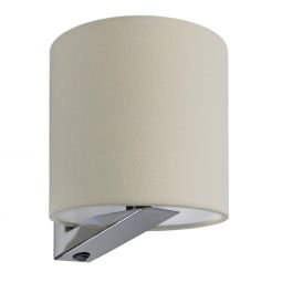 Quick Lampshade - Sheila Chromed Finish / Linen Light - 12 V